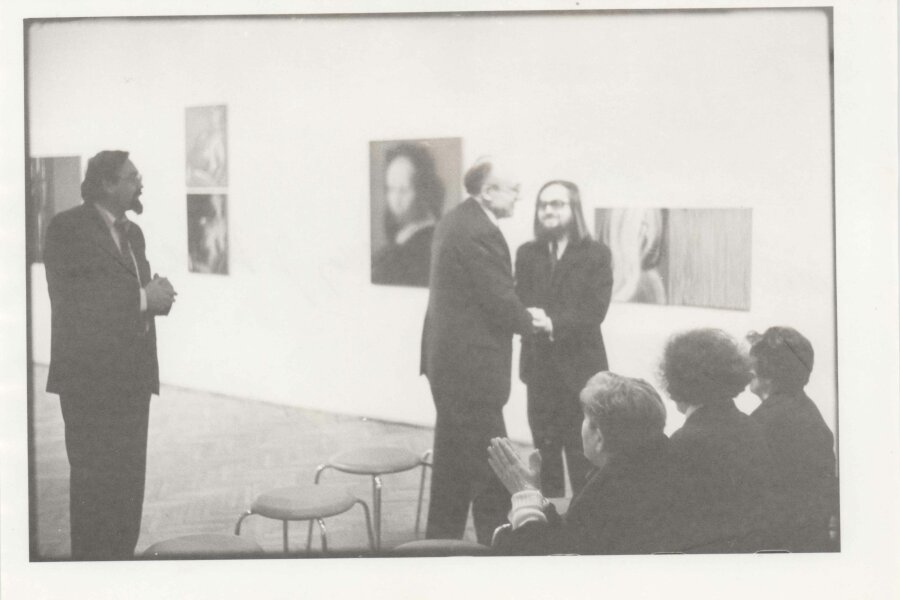 zleva: Karel Moudrý, Rudolf Fila, Jiří Valoch